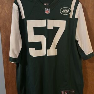 Nike Green and White Men's Jersey
